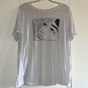 Torrid Relaxed Fit “Need More Coffee” Tee